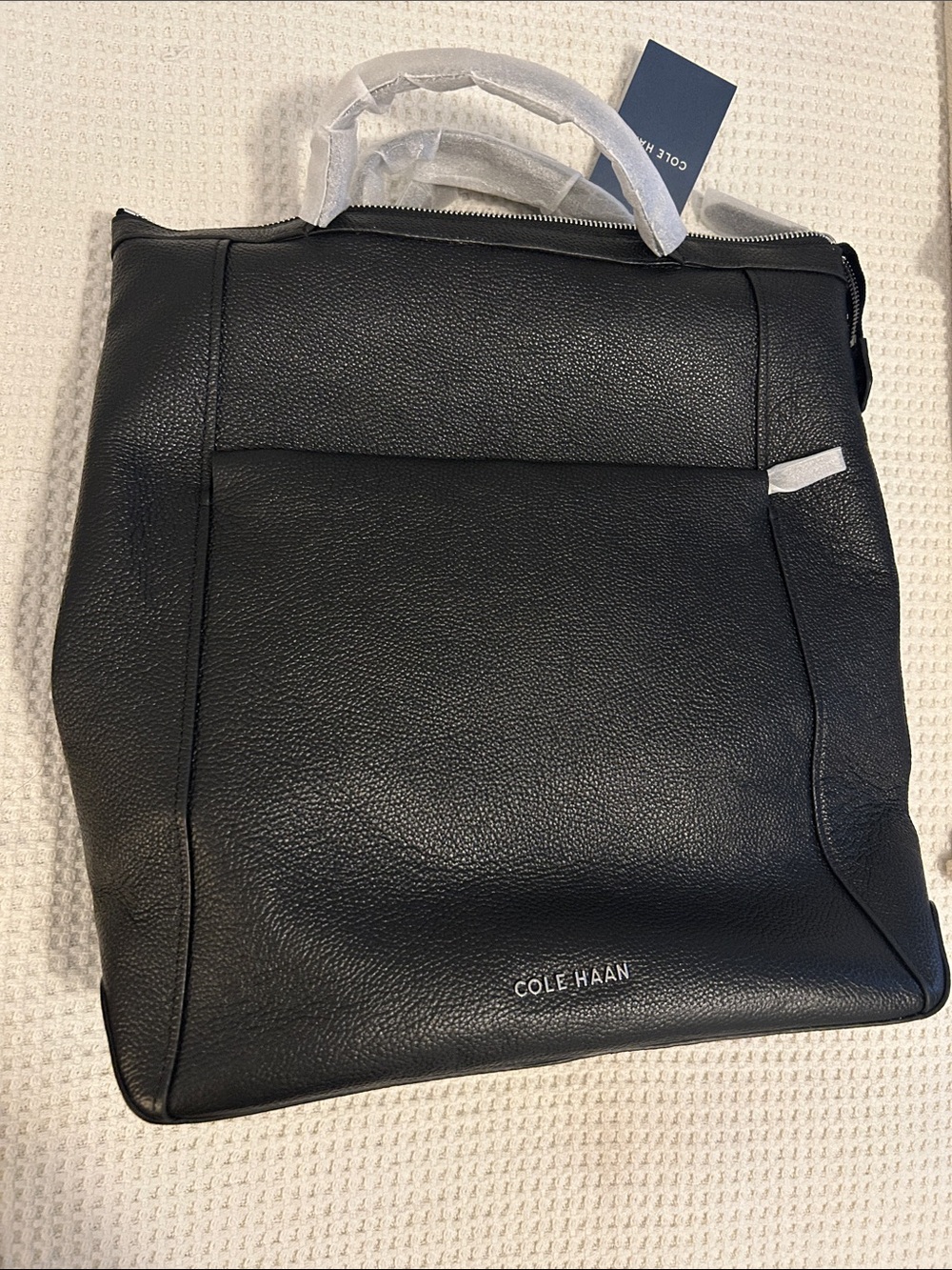 Cole Haan Black Leather Backpack Grand Series